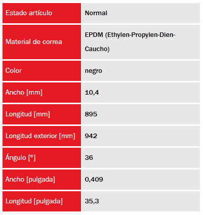 GATES Banda de accesorios 6366L